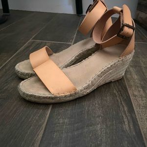 Tan Espadrille Wedges